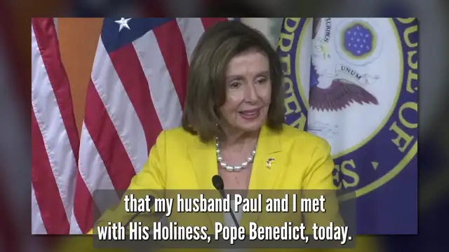Nancy Pelosi Says She's More Pro-life Than Her Bishop