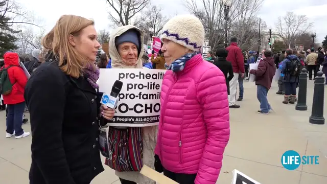 Elderly pro-aborts at March for Life bewildered by #prolifegen