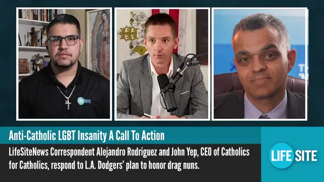 HUGE: Catholics rally to protest LGBT PRIDE at Dodger Stadium