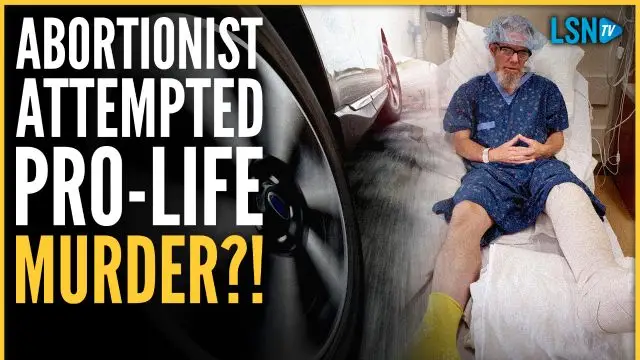 Abortionist ATTACKS pro-life leader with his car!