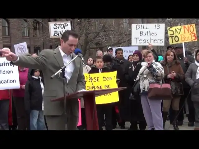 Bill 13 Rally outside Ontario Legislature March 29, 2012