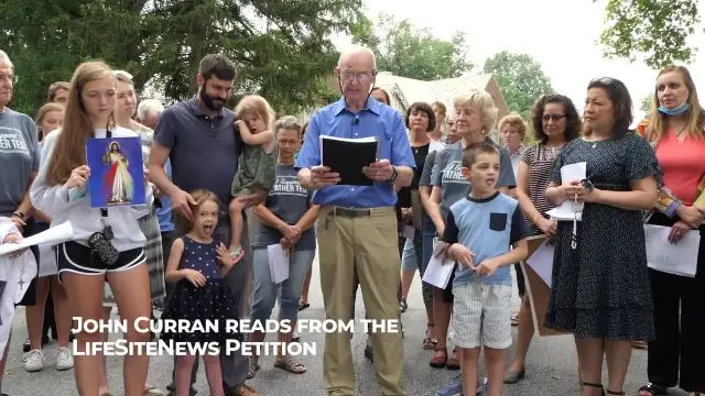 Catholics rally to defend priest suspended for speaking against Black Lives Matter