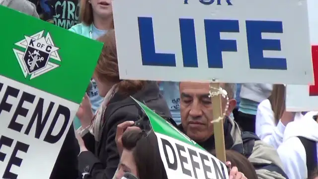Enthusuaistic youth at Canada's 2012 March for Life 2012