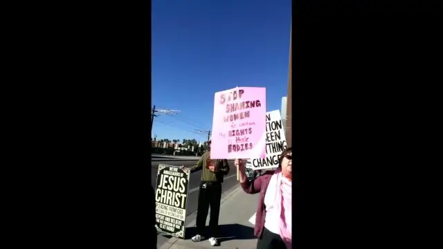 ''God is a horrible deity'' - shouts Planned Parenthood supporter