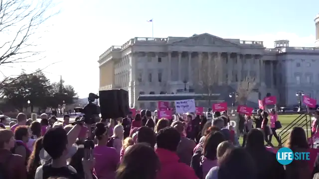 Hilarious how pro-aborts block pro-life banner at PP rally
