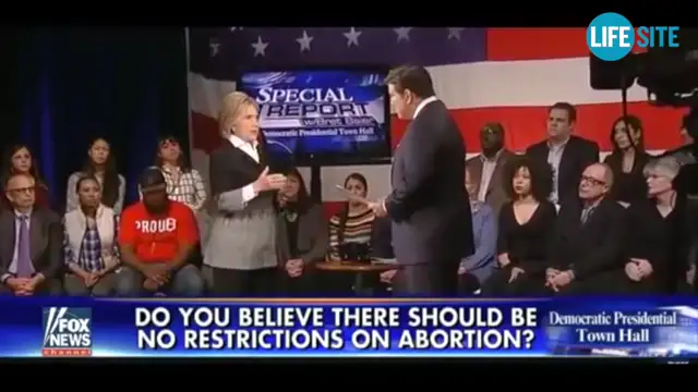 Hillary - ''One murder is too many'' - Who's she talking about?