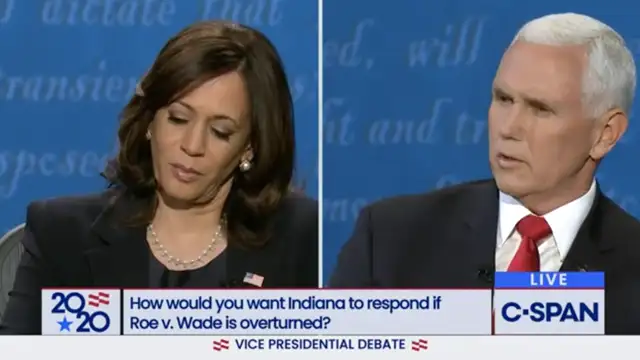 Mike Pence to Kamala Harris - ''I’m pro-life. I don’t apologize for it''