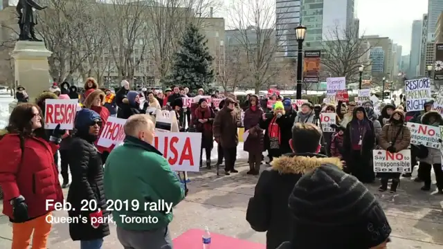 Parents demand Lisa Thompson resign at Feb. 20, 2019 rally