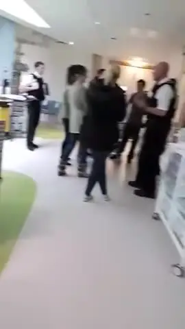 Police in Alder Hey blocking Alfie leaving, April 12, 2018