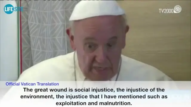 Pope - Condoms Don't ask me till we've ended world hunger