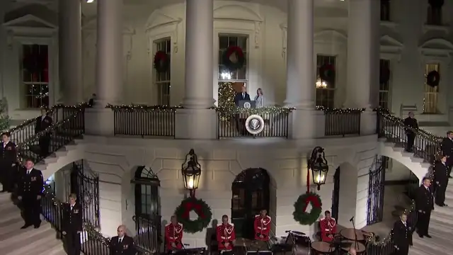 President Trump thanks God for sending His son to redeem the world