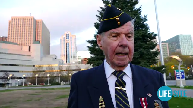 Pro-life flag flies over Ottawa City Hall