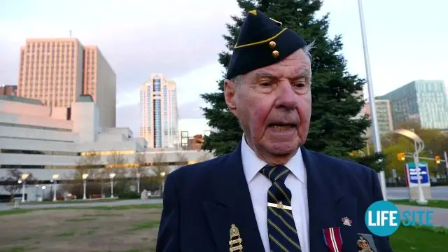 Pro-life flag flies over Ottawa City Hall