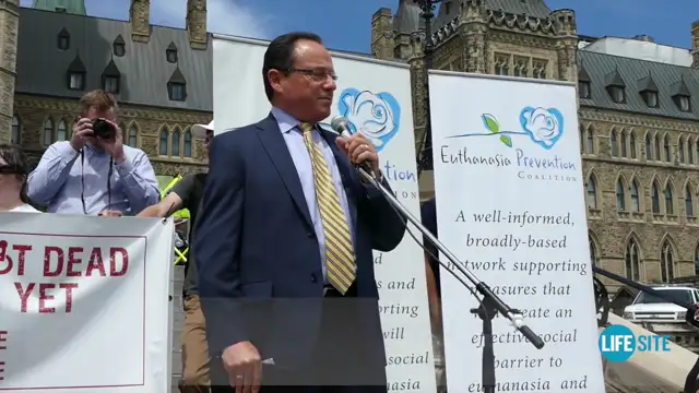 Rally against euthanasia on Canadian Parliament Hill, June 1, 2016