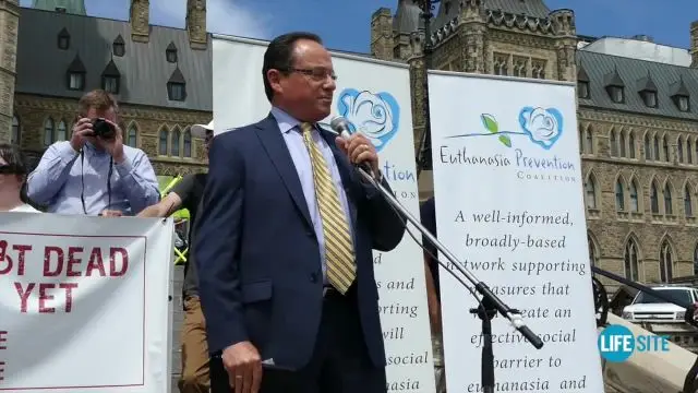 Rally against euthanasia on Canadian Parliament Hill, June 1, 2016