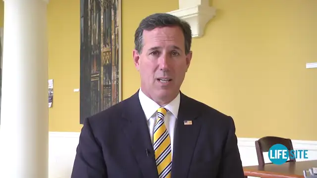 Rick Santorum - LifeSiteNews does inform me''
