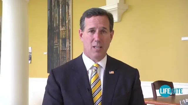 Rick Santorum - LifeSiteNews does inform me''
