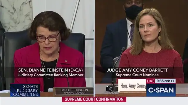 Sen. Dianne Feinstein questions Barrett on abortion, Roe v. Wade