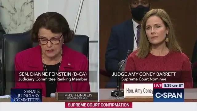Sen. Dianne Feinstein questions Barrett on abortion, Roe v. Wade