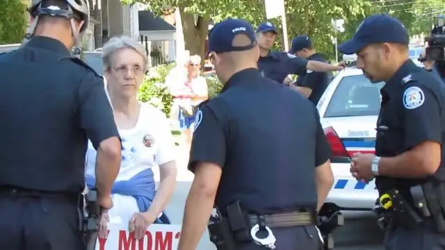 The arrest of Linda Gibbons August 4, 2011