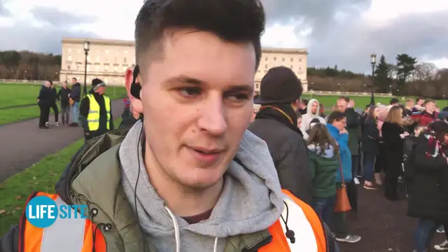 Thousands protest abortion in Northern Ireland